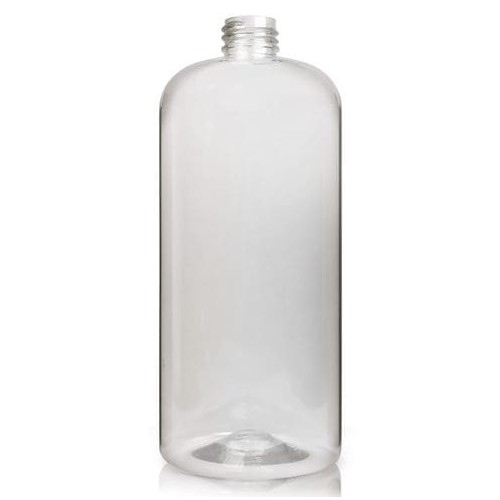 32 oz, 1000mL Clear Boston Round, 94x206mm, 33-400mm Thread, Polypropylene Closure, Unlined D0154-32