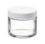 Picture of 2 oz, 60mL Short Wide Mouth Jar, 55x48mm, 53-400mm Thread, White Closure, PTFE Lined  9-180