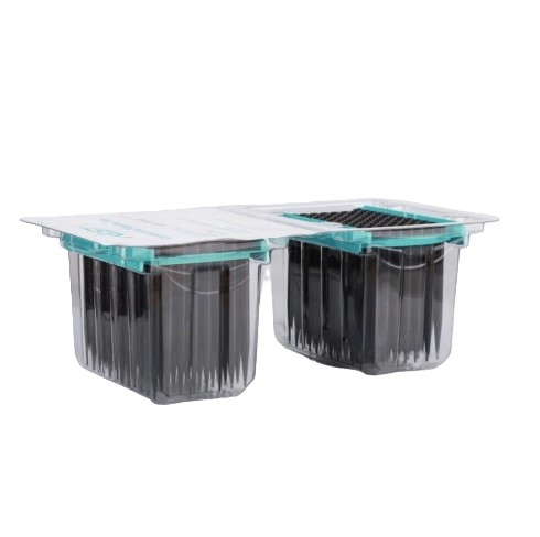 1000 μl Automation Filter Tips for T-brand, Conductive, Black, Sterile, Blister Packed 96*2/pk, 2304/cs 332212