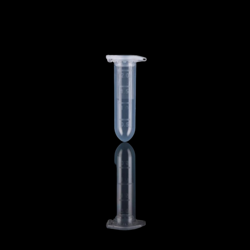 2.0 mL Microcentrifuge Tube, Clear,  Round,Sterile, 50/bag, 400/pk 620611
