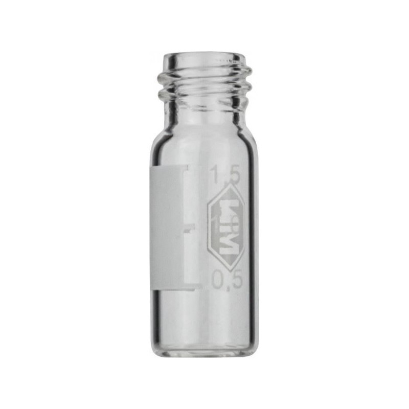 Screw neck vial, N 10, 11.6x32.0 mm, 1.5 mL, flat bottom, clear  702011MN