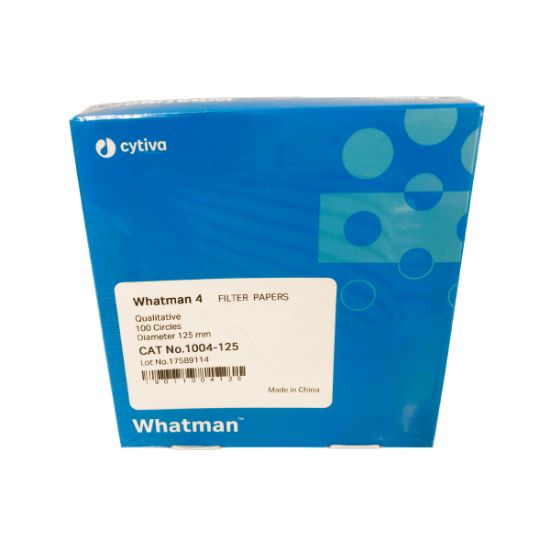 Picture of Grade 4 Qualitative Filter Paper Standard Grade, circle, 125 mm 1004-125