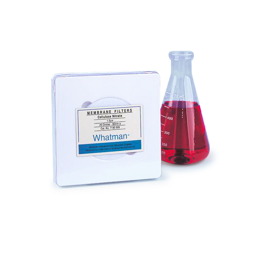 Plain Cellulose Nitrate Membrane, 0.1 µm pore size, 47 mm circle (100 pcs) 10402012