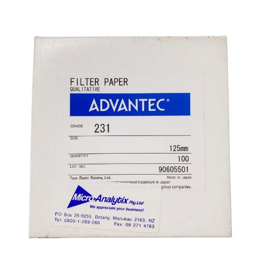 Picture of No.231 125mm dia.  Qualitative Filter Paper  Box x100