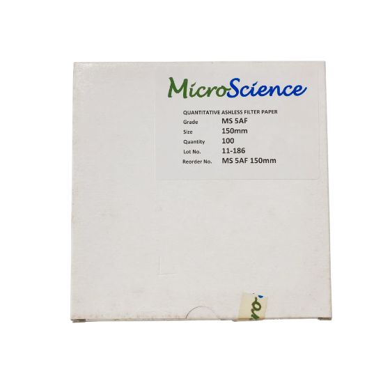 Picture of Quantitative Filter Paper 5AF 150 mm, Ashless ,fast flow,Box100 MS 5AF 150mm