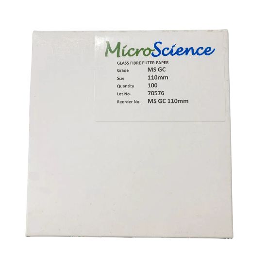 Picture of Glass Fibre Filter MSGC Grade 110mm, no binder, 1.2um,box100 , MS GC 110mm