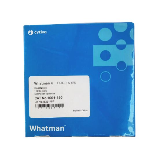 Picture of Grade 4 Qualitative Filter Paper Standard Grade, circle, 150 mm 1004-150