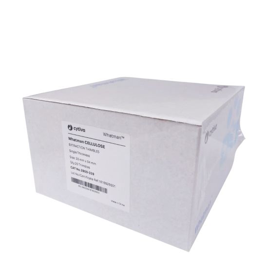 Picture of Cellulose Soxhlet Extraction Thimble, single 1 mm wall, 33 × 94 mm (25 pcs) 2800-339