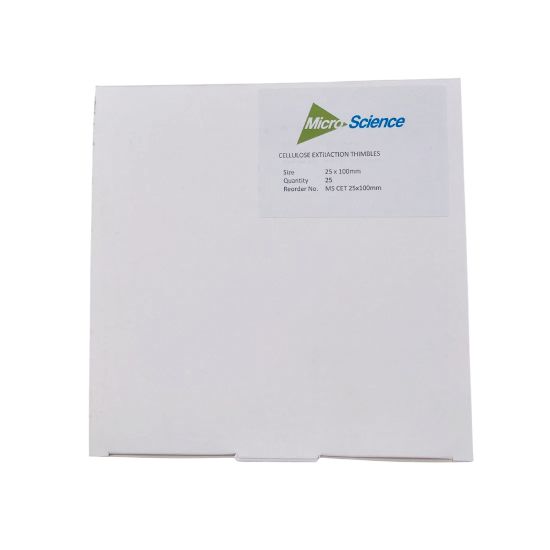 Picture of Cellulose Extraction Thimble Filters 25x100mm MS CET25x100mm