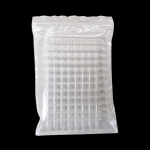 Picture of 0.2 mL PCR 8-strip Tubes, With Flat caps, Clear, 12/bag,120/pk 404001