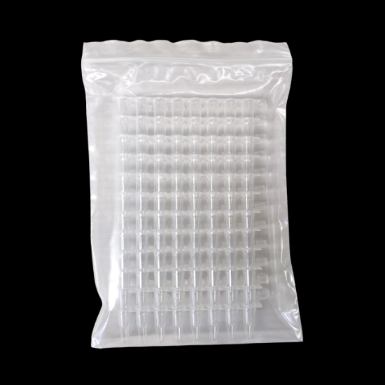 Picture of 0.2 mL PCR 8-strip Tubes, With Flat caps, Clear, 12/bag,120/pk 404001