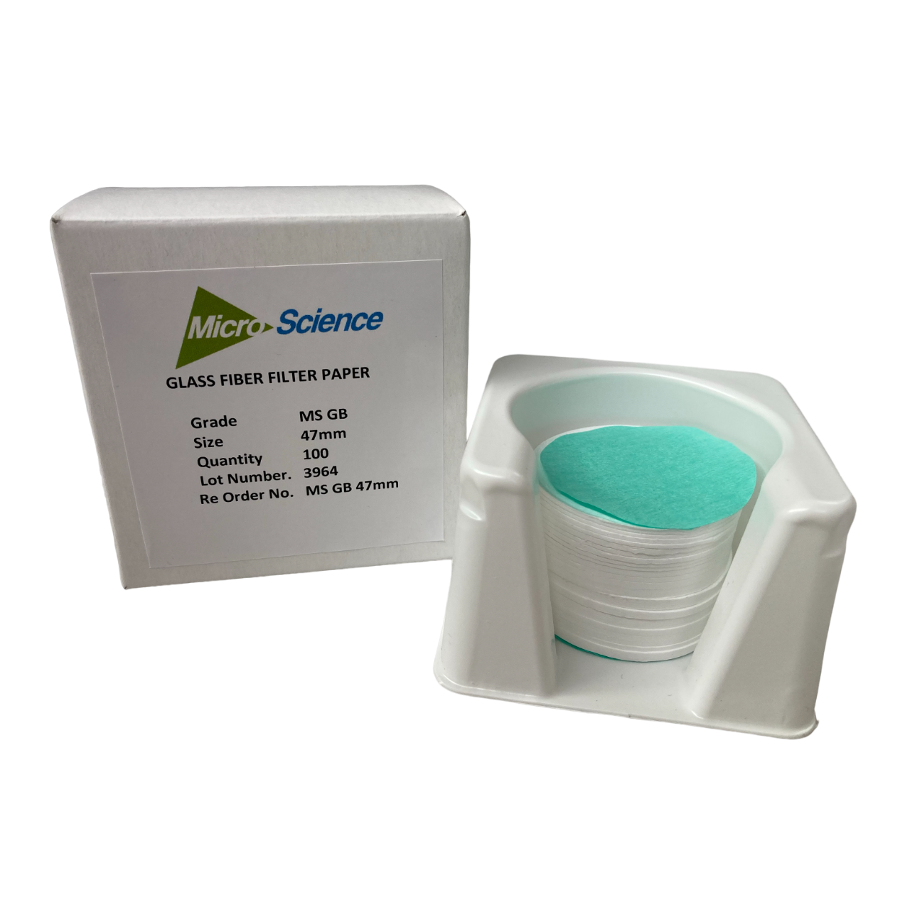Glass Fiber Filter MSGB Grade 47mm, 1.0um, no binder, Box 100, MS GB 47mm(100)
