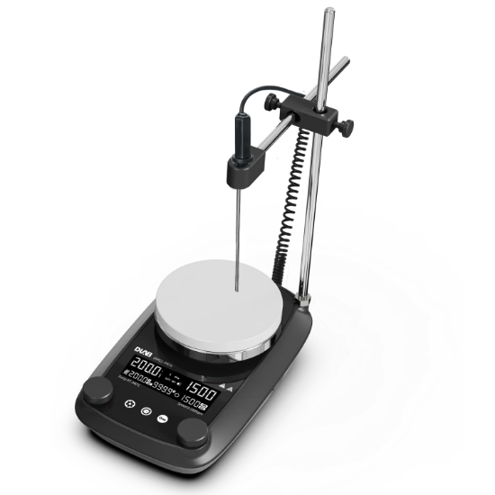 Picture of DMS5-340M  package, DMS5-340M LCD Strong Magnetic Heating Magnetic Stirrer with Timer & Including temperature sensor and support clamp,  8121532210