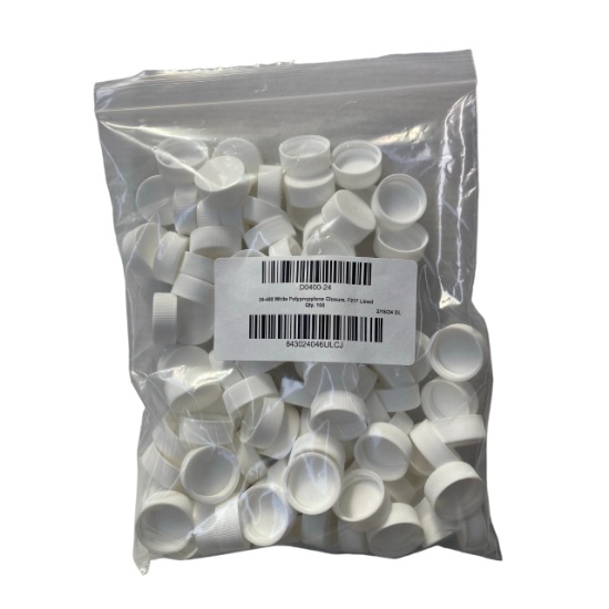 Picture of 24-400mm Polypropylene Cap/ F217 Lined, pk100,  D0400-24